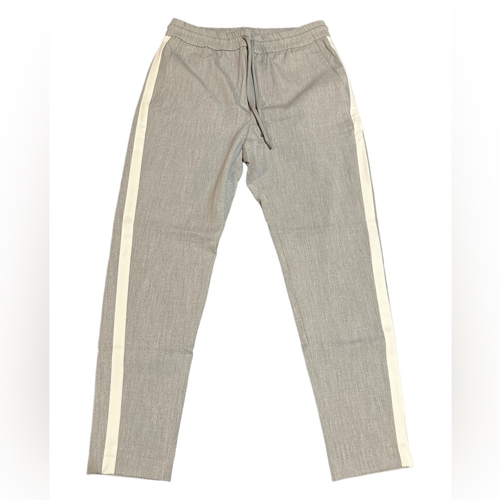 Only & Son’s Men’s Grey Trousers With White Stripe Size Men Small (30/31)